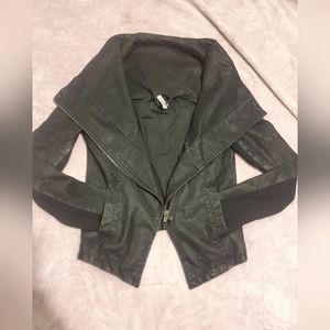 Black Leather jacket size 4